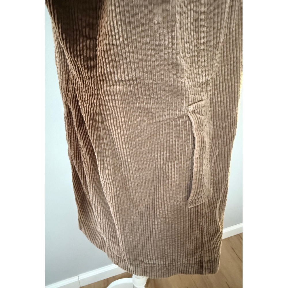 J. Jill Heritage Tumbled Cord Coat Tan Brown Corduroy Sherpa Lined Size‎ Large P - Picture 4 of 12